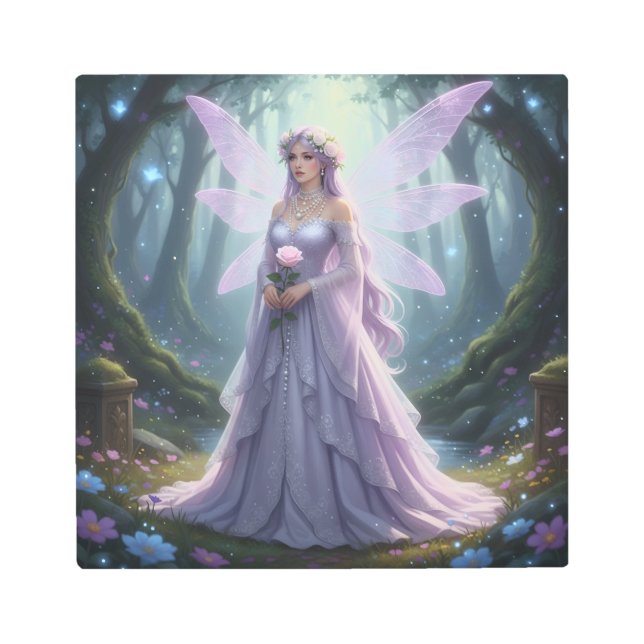 Beautiful June Pearl Fairy メタルプリント (正面)