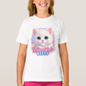 Beautiful Kitty Cute Cat Kids T-Shirt Tシャツ (正面)