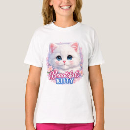 Beautiful Kitty Cute Cat Kids T-Shirt Tシャツ