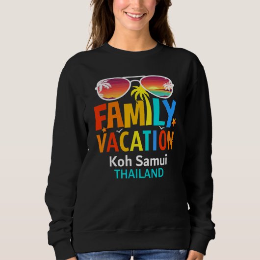Beautiful Koh Samui Island Matching Outfits Family スウェットシャツ (正面)