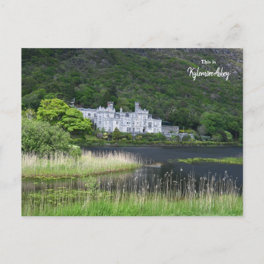 Beautiful Kylemore Abbey, Ireland ポストカード (正面)