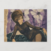 Beautiful Lady from 1969 Collage  ポストカード (正面)