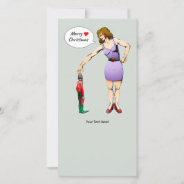 Beautiful Lady's heartfelt Merry Christmas シーズンカード