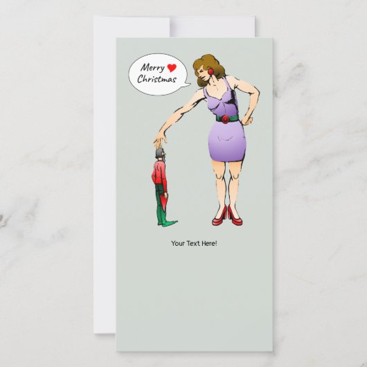 Beautiful Lady's heartfelt Merry Christmas シーズンカード (正面)