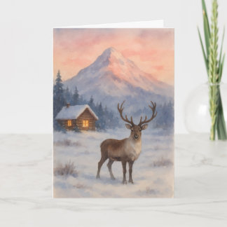 Beautiful landscape Xmas card カード