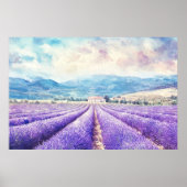 Beautiful lavender fields ポスター (正面)