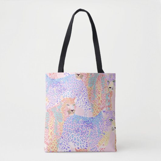 Beautiful Leopard Seamless Pattern illustration Ar トートバッグ (正面)