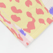 Beautiful Leopard Seamless Pattern illustration Ar フリースブランケット (角)