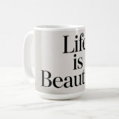 Beautiful Life Coffee Mug コーヒーマグカップ (正面左)