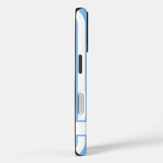 Beautiful Light Blue Striped Personalized Case-Mate iPhoneケース (裏面 / 右)