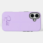 Beautiful Light Purple Personalized Name Case-Mate iPhoneケース (裏面 (横))