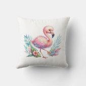 Beautiful Like a Flower, Strong Like a Flamingo クッション (裏面)