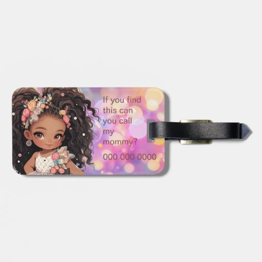 Beautiful little girl ラゲッジタグ (裏面横)