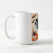 Beautiful little witch halloween party コーヒーマグカップ (左)