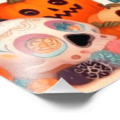 Beautiful little witch halloween party フォトプリント            (角)