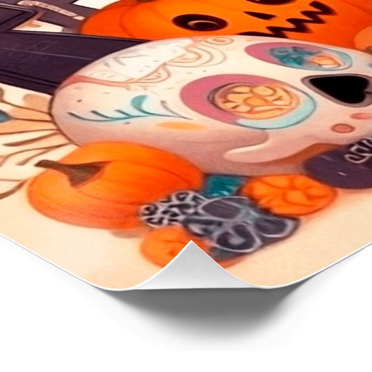 Beautiful little witch halloween party ポスター (コーナー)