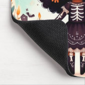 Beautiful little witch halloween party マウスパッド (コーナー)