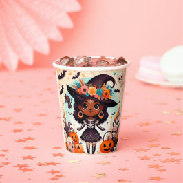 Beautiful little witch halloween party 紙コップ