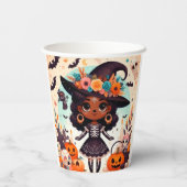 Beautiful little witch halloween party 紙コップ (裏面)