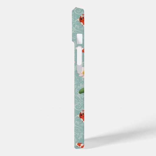 Beautiful Lotus and Koi fish Zen Art Personalized Case-Mate iPhoneケース (裏面 / 左)