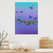 Beautiful love birds wall art poster ポスター (キッチン)