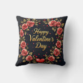 Beautiful Luxury Floral Love Modern Collection クッション (裏面)