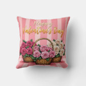 Beautiful Luxury Floral Love Popular Collection クッション (裏面)