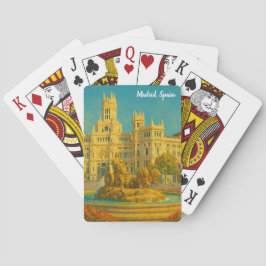 Beautiful Madrid Spain Vintage Travel Art トランプ