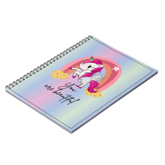 Beautiful magical unicorn  ノートブック (左側)