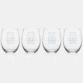 Beautiful Mahjong Joker Wine Glasses ステムなしワイングラス (裏面)