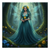 Beautiful March Aquamarine Fairy ポスター (正面)