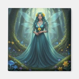 Beautiful March Aquamarine Fairy マグネット