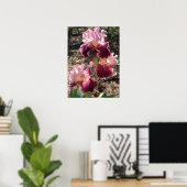 Beautiful Maroon Dark Pink Flower Garden Poster ポスター (ホームオフィス)