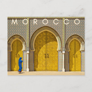 Beautiful Marrakesh Medina Architecture Souvenir ポストカード