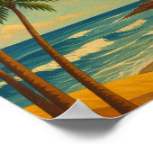 Beautiful Maspalomas Meloneras Beach Gran Canaria ポスター (角)