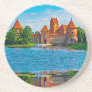 Beautiful Medieval Castle on Blue Lake コースター