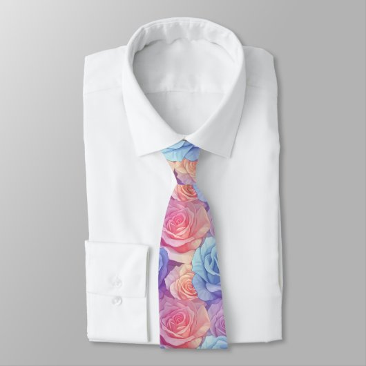 Beautiful Mens Fashion Rose Floral ネクタイ (タイ)