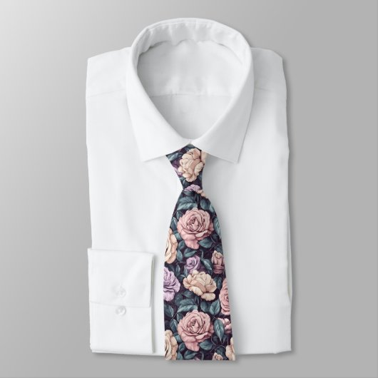 Beautiful Menswear Ties Rose Floral ネクタイ (タイ)