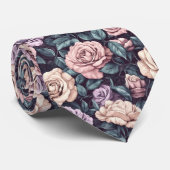 Beautiful Menswear Ties Rose Floral ネクタイ (ロール)