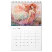 Beautiful Mermaid Calendar 2025, Mermaid カレンダー (3月 2027)