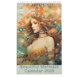 Beautiful Mermaid Calendar 2025, Mermaid カレンダー