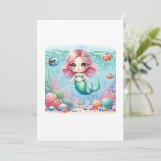 beautiful mermaid kawaii 招待状 (スタンド正面)