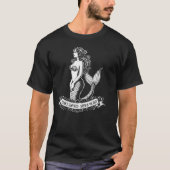Beautiful Mermaid Silhouette illustration Tシャツ (正面)