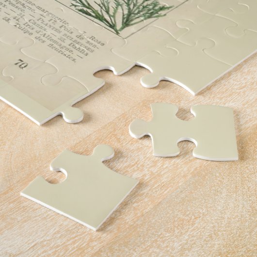 Beautiful Millot Fleur Illistration Print ジグソーパズル (側面)