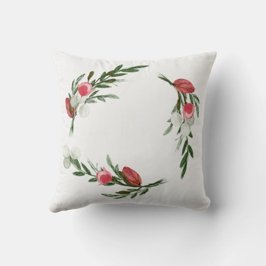 Beautiful Mini Flower Wreath クッション (裏面)