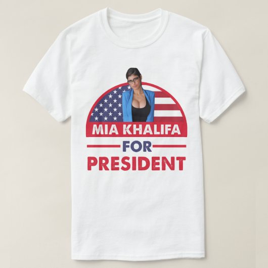 Beautiful Model Mia Khalifa Awesome For Movie Fans Tシャツ (デザイン正面)