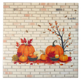 Beautiful Modern Happy Thanksgiving Fall タイル