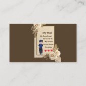 Beautiful Mom Dad Love Card | My Maa Papa Heart To 名刺 (正面)