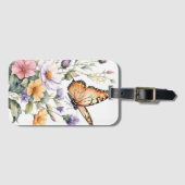 Beautiful Monarch Butterfly Watercolor ラゲッジタグ (正面横)