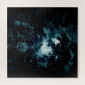 Beautiful Moon Glow Though Trees ジグソーパズル (横)